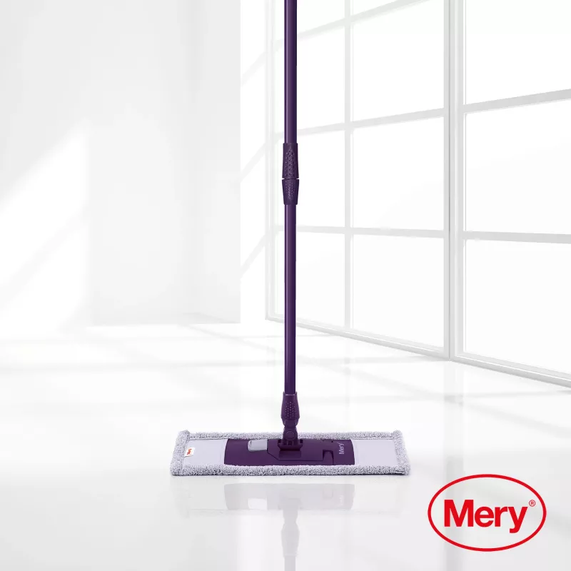 MERY Mikrofaser-Mopp 45 cm mit Metallstiel 140 cm