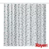 RAYEN Duschvorhang 180x200cm weiß/blau, Polyester