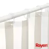 RAYEN Duschvorhang 180x200cm weiß/beige, PEVA