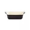 Le Creuset Rechteckige Heritage Stoneware 19x14cm / 1,1L schwarz