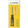 FIELDMANN FDS 1007-11R 12-teiliges Schraubendreher-Bit-Set mit ergonomischem Griff, Bits aus Chrom-Vanadium-Stahl, Magnetischer Halter, Schlitz/Kreuz/Pozi/Torx