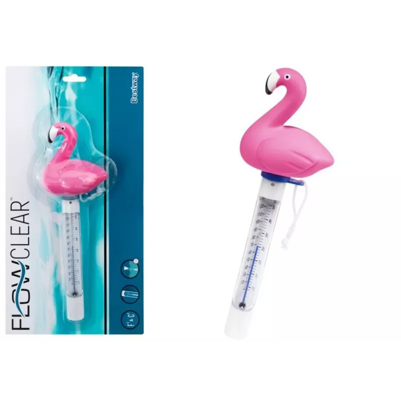 Bestway Flowclear schwimmendes Flamingo Poolthermometer 9770