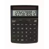 REBELL RE-ECO 450 BX Tischrechner, 12-stelliges LCD, Dual Power, Recycling-Kunststoff, Schwarz