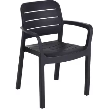 KETER Gartenstuhl Tisara grau