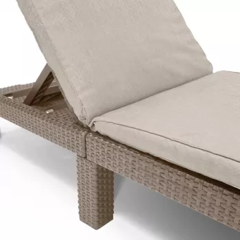 KETER Jaipur Sonnenliege mit Polster beige