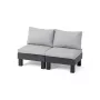 KETER Gartensofa Zweisitzer Elements 2 Sitzer grau/hellgrau