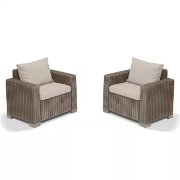 KETER Gartenstühle 2 Stk. California beige