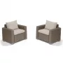 KETER Gartenstühle 2 Stk. California beige