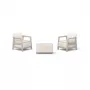 KETER Gartenmöbel-Set Scandi Linea Balkon-Set kieselgrau/hellbeige