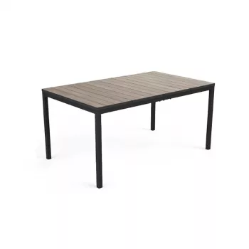 KETER Gartentisch Deco Porto Nova 160 Eschenholz-Optik/Schwarz