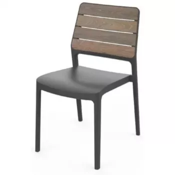 KETER Gartenstuhl Deco Porto Walnuss/Grau