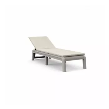 KETER Atlas Sonnenliege mit Auflage hellbeige