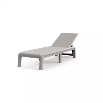 KETER Atlas Sonnenliege mit Auflage hellbeige
