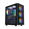 Zalman M4 SE Schwarz mATX Mini Tower PC-Gehäuse mit 6x 120mm FRGB-Lüftern