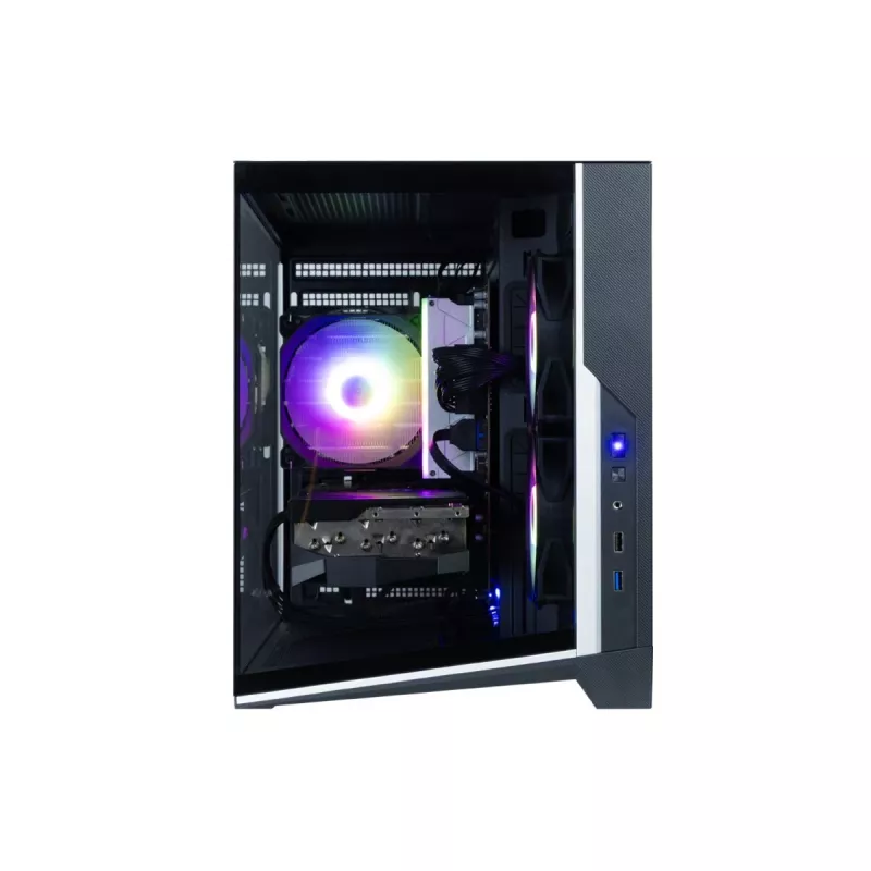 Zalman D30 Schwarz mATX Mini Tower PC-Gehäuse mit 3x 120mm ARGB-Lüftern und gehärtetem Glas-Seitenteil