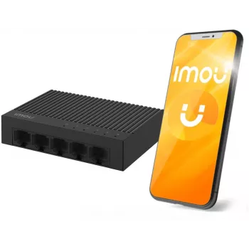 IMOU SF105C 5-Port 10/100 Mbps Desktop-Switch, Kunststoffgehäuse