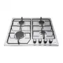 ISEASY MGBG-604C Freistehender Gasherd mit 65L Backofen und Grill, Edelstahl