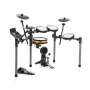 DONNER EC7247 Elektronisches Schlagzeug mit Mesh-Pads, 225+ Sounds, USB MIDI, Aluminium-Rack