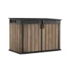 KETER Gartenhaus Deco Horizontal Schuppen Eschenholzton