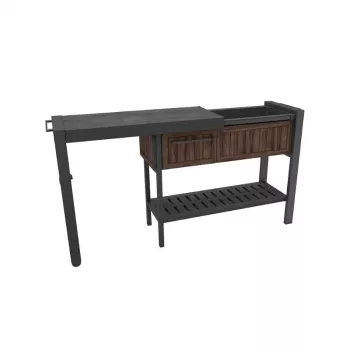 KETER Extendable Party Station walnussfarbener Partytisch