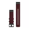 GARMIN Zubehör, fenix 6 22mm QuickFit Heathered Red Nylon Armband