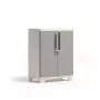 KETER Linear Holz-Sockelschrank 68x39x90cm hellbeige/hellgrau