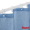 RAYEN Duschvorhang 180x200cm blau, Polyester