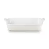 Le Creuset Rechteckige Heritage Steinzeug Auflaufform 32x24cm / 4L weiß