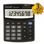 REBELL RE-SDC408 BX Halb-Desktop-Taschenrechner, 12-stelliges LCD, Dual Power (Solar & Batterie), Schwarz