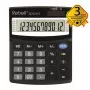 REBELL RE-SDC412 BX Halb-Desktop-Taschenrechner, 12-stelliges LCD, Dual Power, Schwarz
