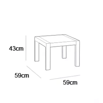 Keter Orlando Kleiner Beistelltisch Grau 29209132939
