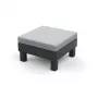 KETER Gartenhocker/Tisch Element mit Polster grau/hellgrau