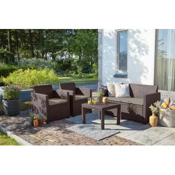KETER Gartenmöbel-Set Alabama Set braun