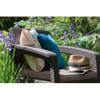 KETER Gartenstühle Corfu Duo Set braun