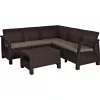 KETER Gartenmöbel-Set Corfu Relax Set braun