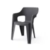 KETER Gartenstuhl Bilbao Low Back grau