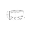 KETER Gartentisch/Aufbewahrungsbox Scandi Storage Table grau