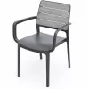 KETER Gartenstuhl Deco Porto Sessel hellgrau/grau