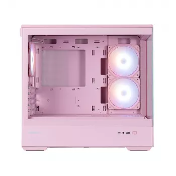 Zalman P30 V2, mATX Mini Tower PC-Gehäuse, 3 x 120mm ARGB-Lüfter, Pink