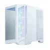 Zalman D50 Weißes ATX Mid-Tower PC-Gehäuse mit 3x ARGB-Lüftern und gehärtetem Glas