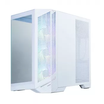 Zalman D50 Weißes ATX Mid-Tower PC-Gehäuse mit 3x ARGB-Lüftern und gehärtetem Glas