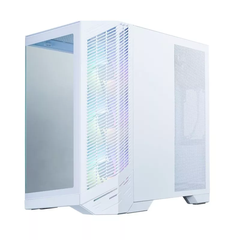 Zalman D50 Weißes ATX Mid-Tower PC-Gehäuse mit 3x ARGB-Lüftern und gehärtetem Glas