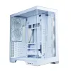 Zalman D50 Weißes ATX Mid-Tower PC-Gehäuse mit 3x ARGB-Lüftern und gehärtetem Glas
