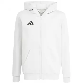 adidas Entrada 26 Full Zip Hoodie Kinder-Sweatshirt weiß KH1783 164cm