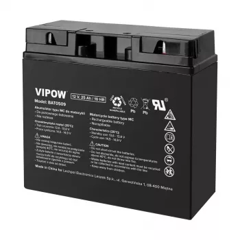 VIPOW Akku Typ MC für Motorräder 12V 25Ah