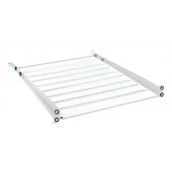 DIGITUS TN-19-550-1U-GY 1U festes Rack-Regal, 550 mm tief, Grau RAL 7035, 25 kg Traglast