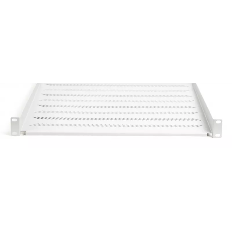 DIGITUS TN-19-550-1U-GY 1U festes Rack-Regal, 550 mm tief, Grau RAL 7035, 25 kg Traglast