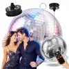 LIGHT4ME MBM 30 IR Discokugel verspiegelt silber