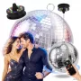 LIGHT4ME MBM 30 IR Discokugel verspiegelt silber