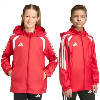 Kinder Windbreaker Jacke adidas Tiro 26 League rot JY9724 140cm